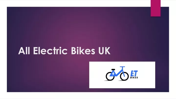 all electric bikes uk