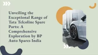 Tata Telcoline Spare Parts - Bp Auto Spares India