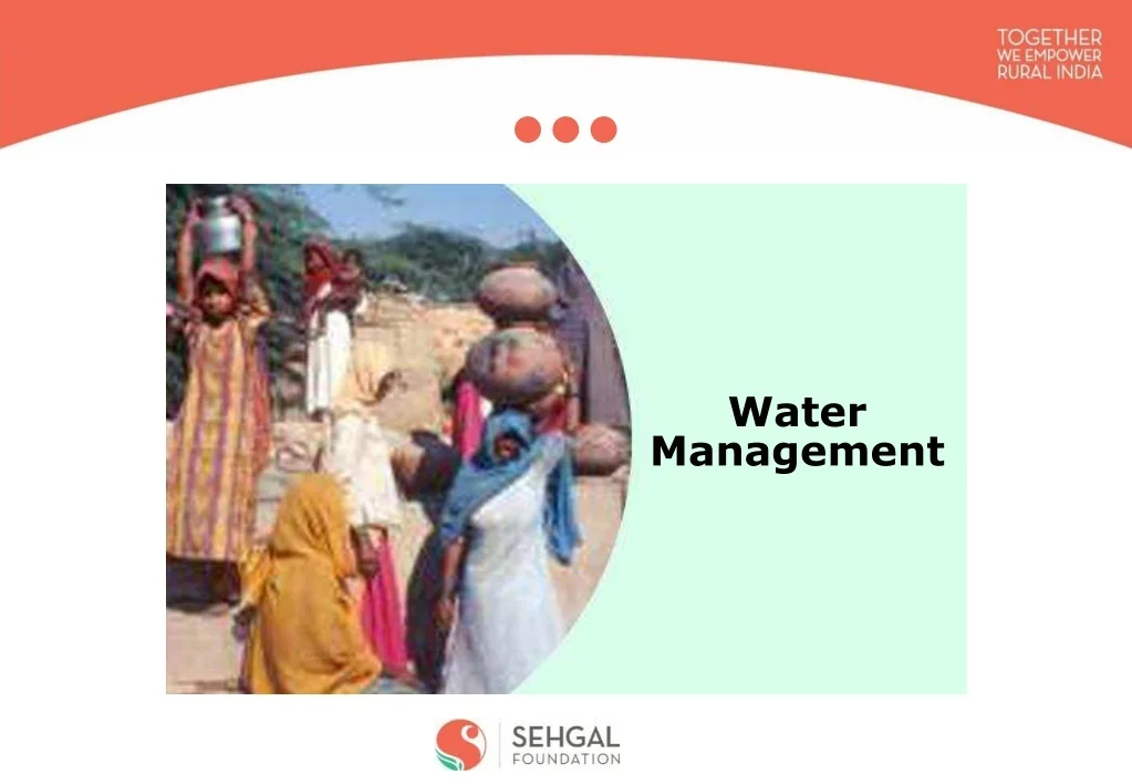 PPT - Water Management in India | S M Sehgal Foundation PowerPoint ...