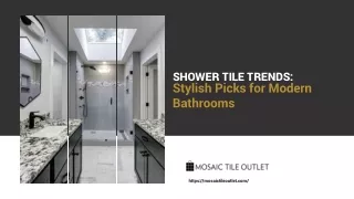 Shower Tile Trends Stylish Picks for Modern Bathrooms