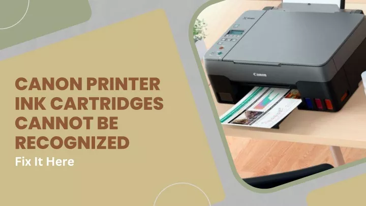 canon printer ink cartridges cannot be recognized
