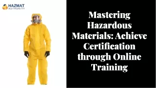 mastering hazardous materials achieve
