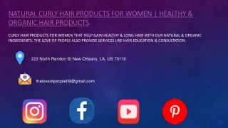 Natural Curly Hair Products For Women 01