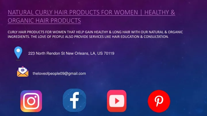 natural curly hair products for women healthy organic hair products