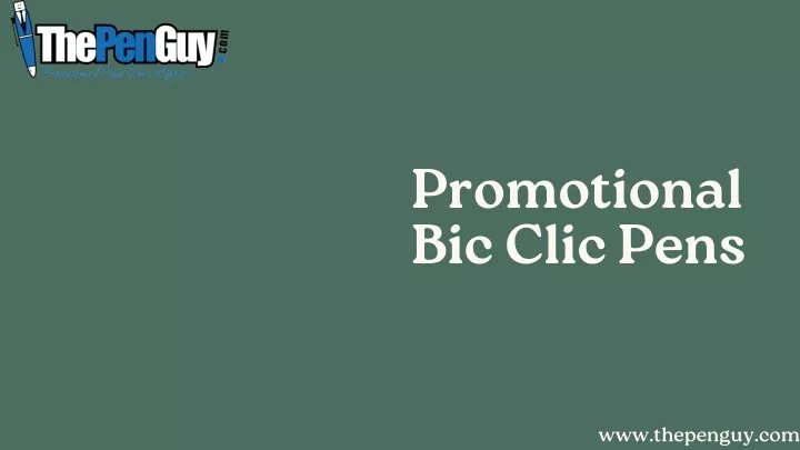 promotional bic clic pens