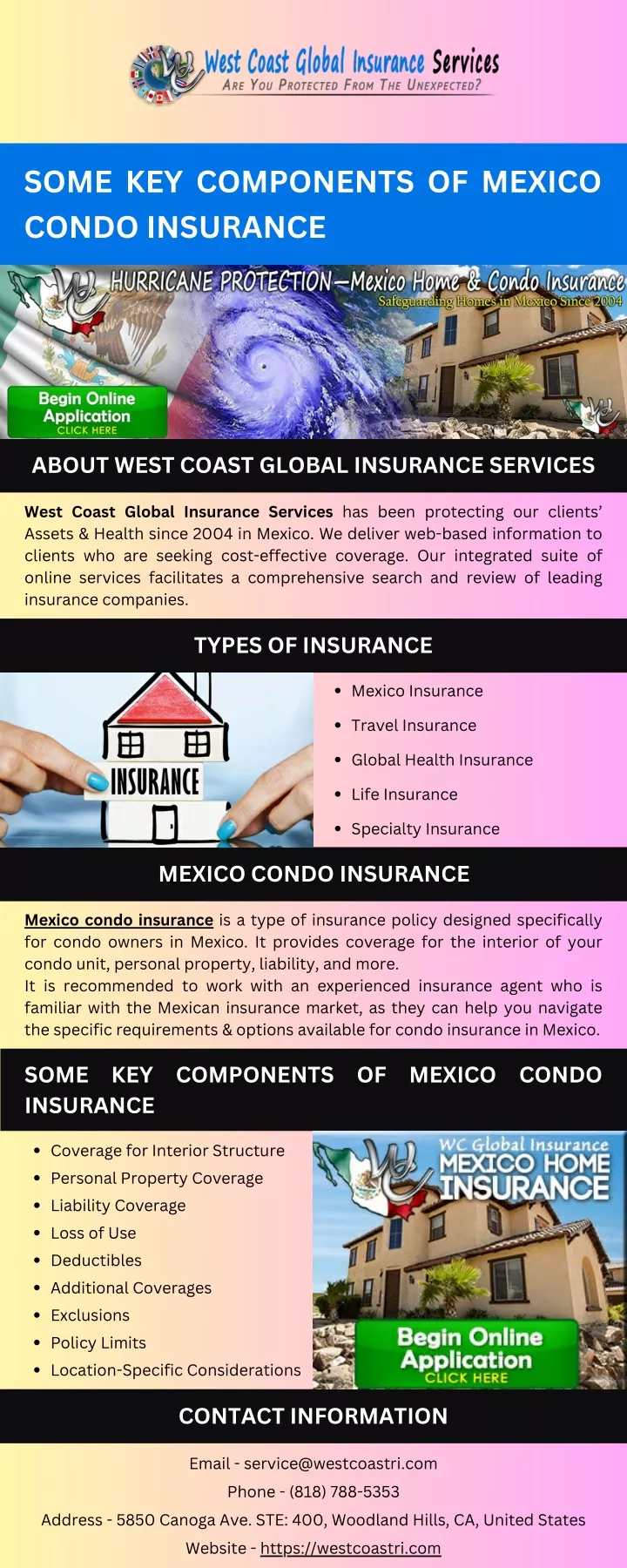 some key components of mexico condo insurance