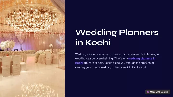 wedding planners in kochi