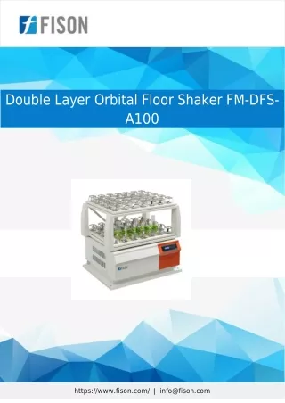 double layer orbital floor shaker fm dfs a100