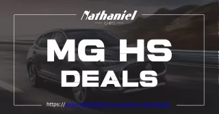 Nathaniel Cars has unbeatable MG HS deals