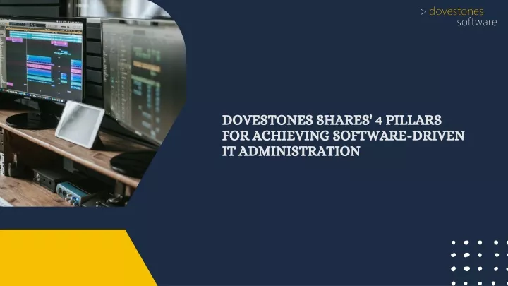 dovestones shares 4 pillars for achieving