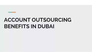 Account Outsourcing Benefits in Dubai