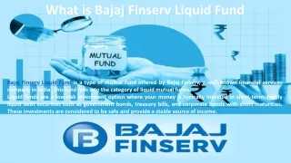 What  is Bajaj Finserv Liquid Fund?