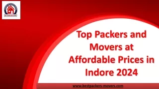 Top Packers and Movers at Affordable Prices in Indore 2024