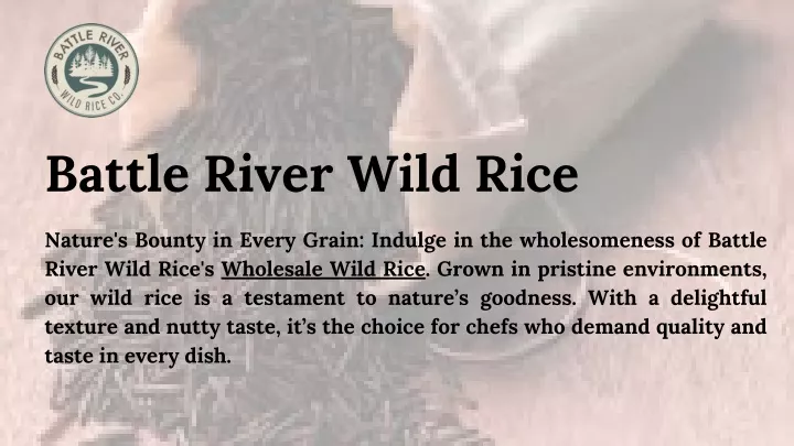 battle river wild rice