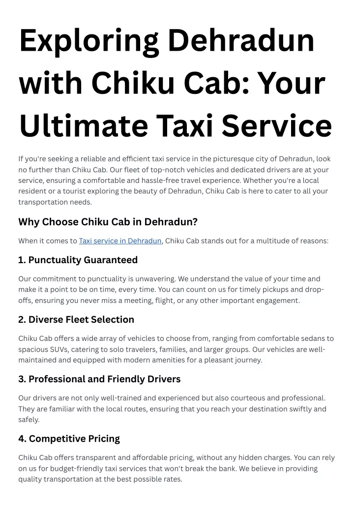 exploring dehradun with chiku cab your ultimate