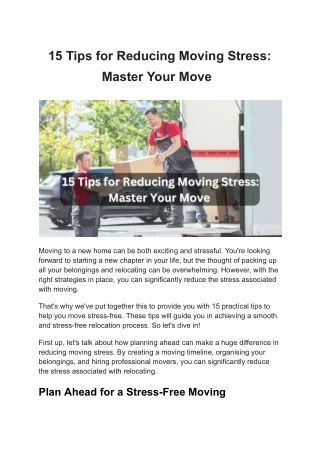 Master Your Move_ 15 Tips for Reducing Moving Stress