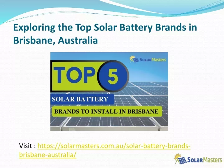 exploring the top solar battery brands in brisbane australia