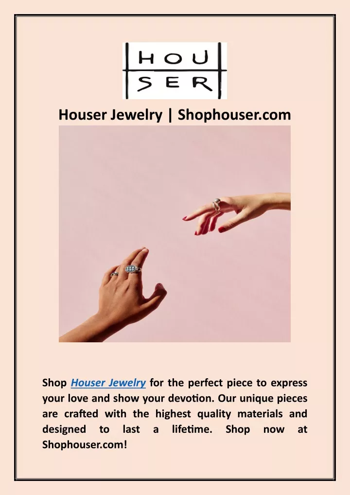 houser jewelry shophouser com