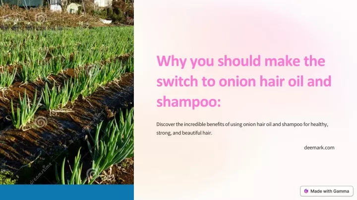 why you should make the switch to onion hair