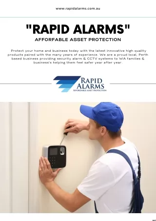 Rapid Alarms - Your Trusted Perth-Based Security Experts