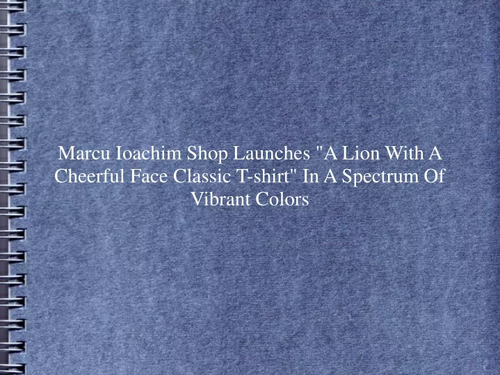 marcu ioachim shop launches a lion with