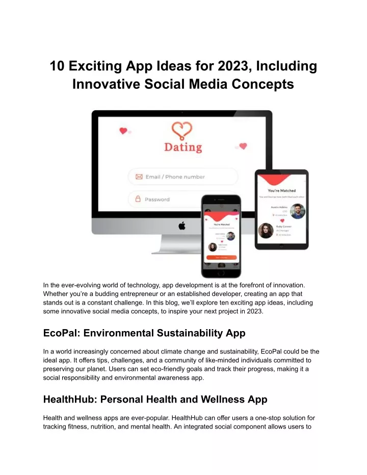 10 exciting app ideas for 2023 including