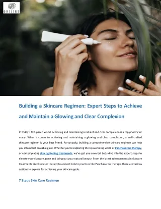 Building a Skincare Regimen