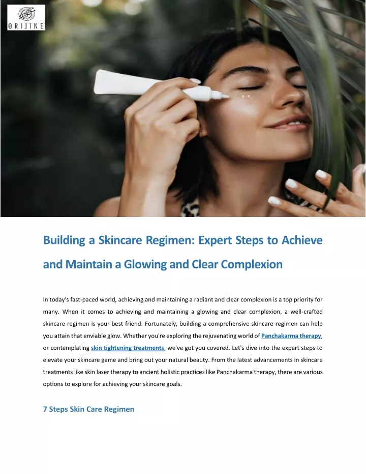 building a skincare regimen expert steps