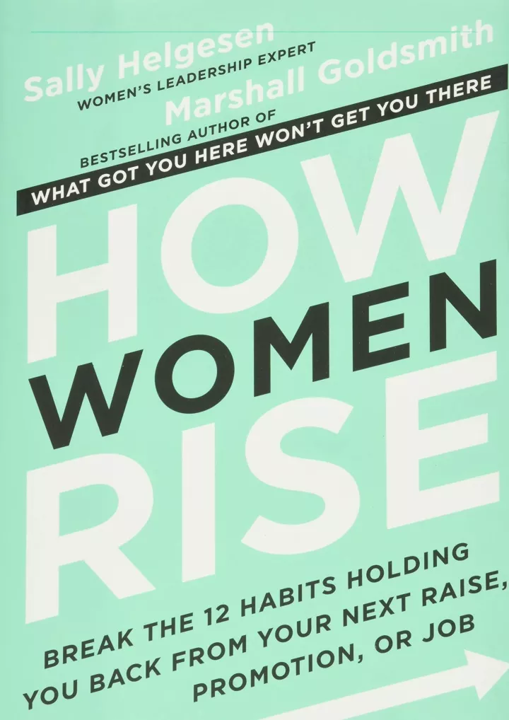 download pdf how women rise break the 12 habits