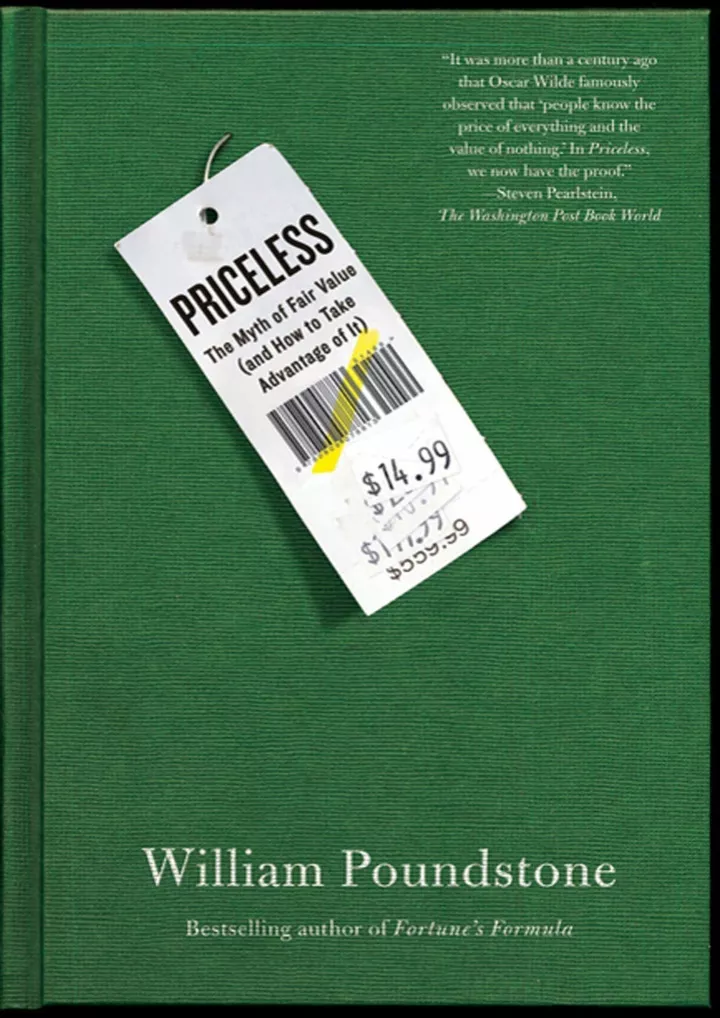 download pdf priceless the myth of fair value