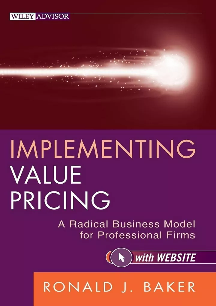get pdf download implementing value pricing