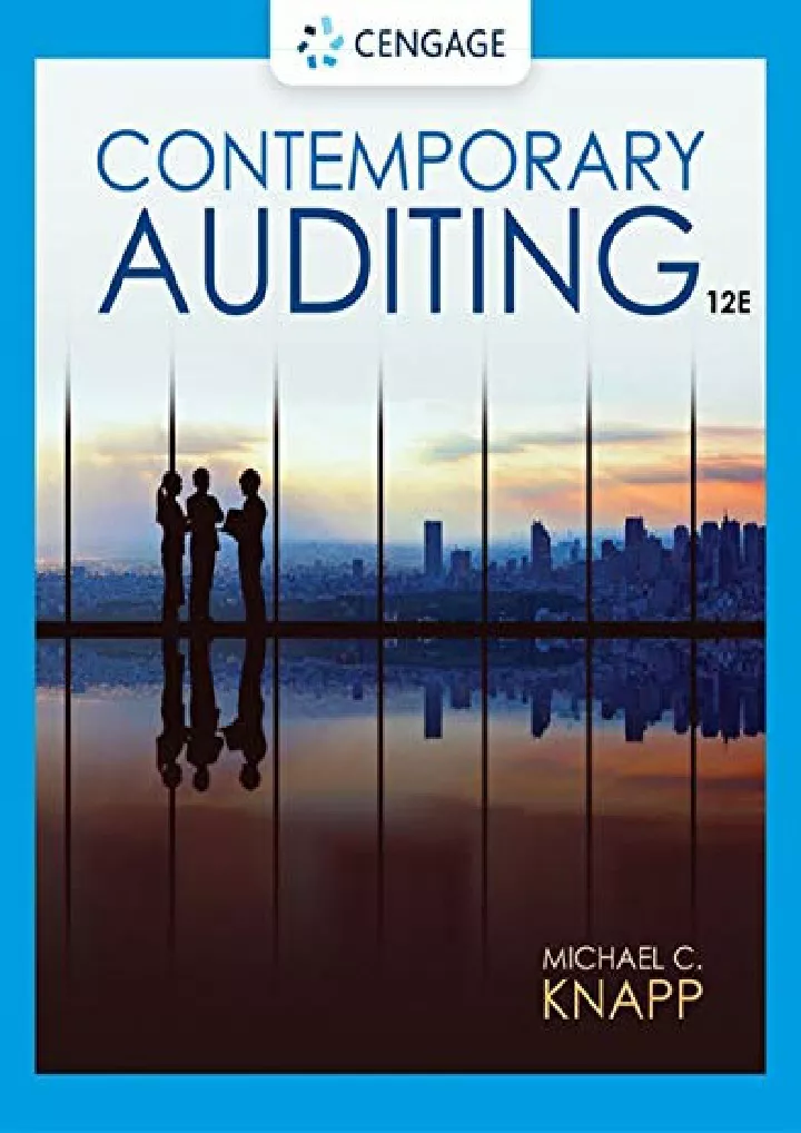 pdf download contemporary auditing download