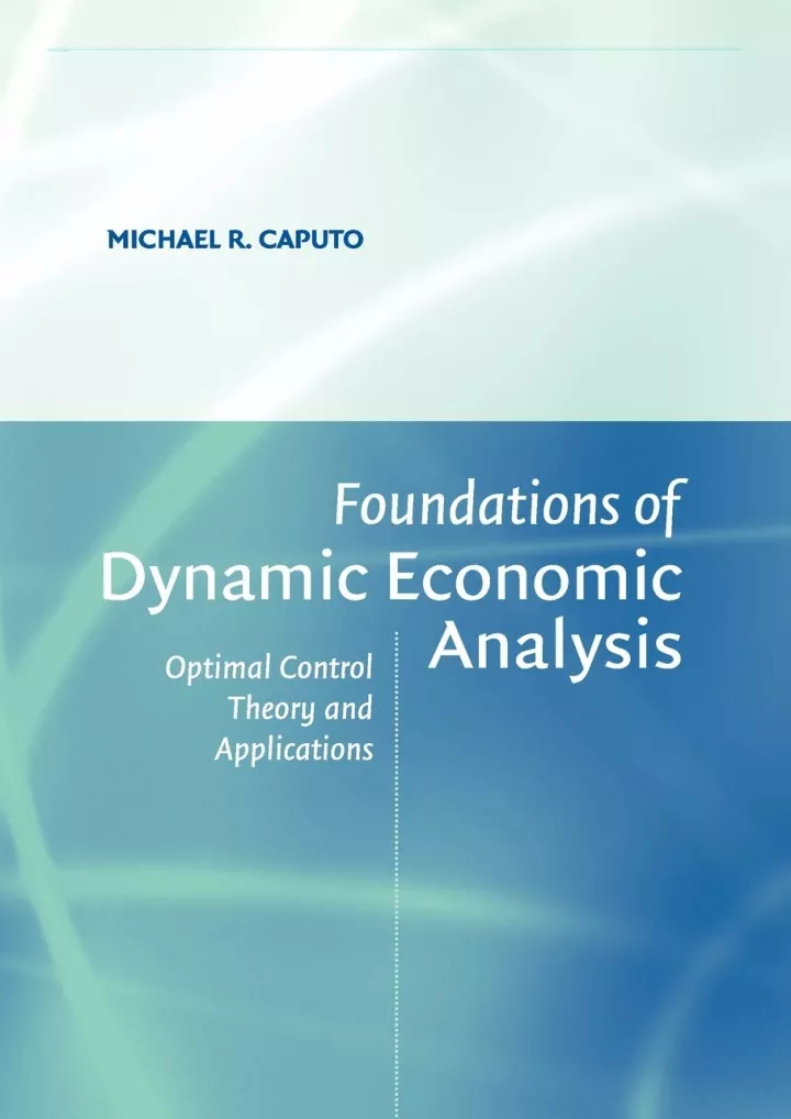 read ebook pdf foundations of dynamic economic
