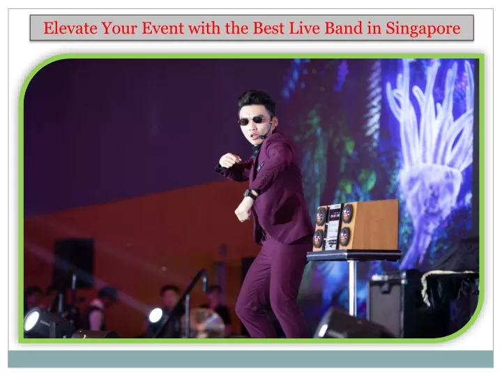 elevate your event with the best live band