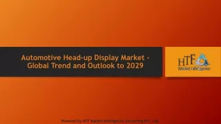 Automotive Head-up Display Market - Global Trend and Outlook to 2029