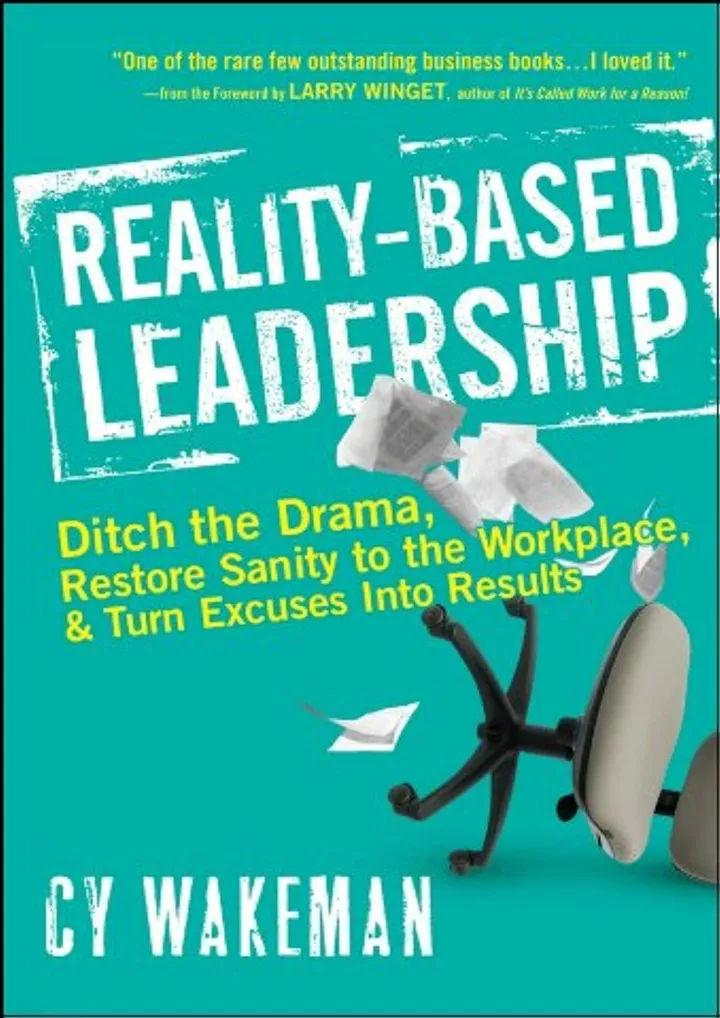 download book pdf reality based leadership ditch