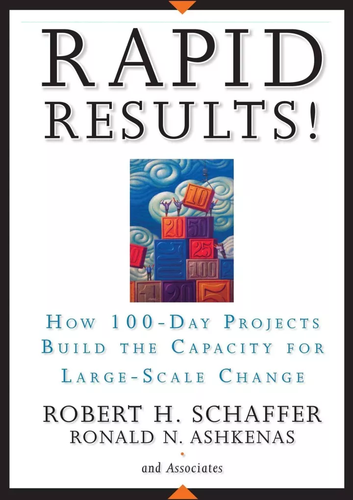 read download rapid results how 100 day projects