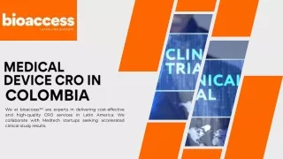 Medical Device CRO in Colombia