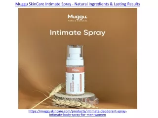 Intimate Spray