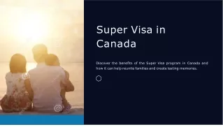 Super Visa in Canada.