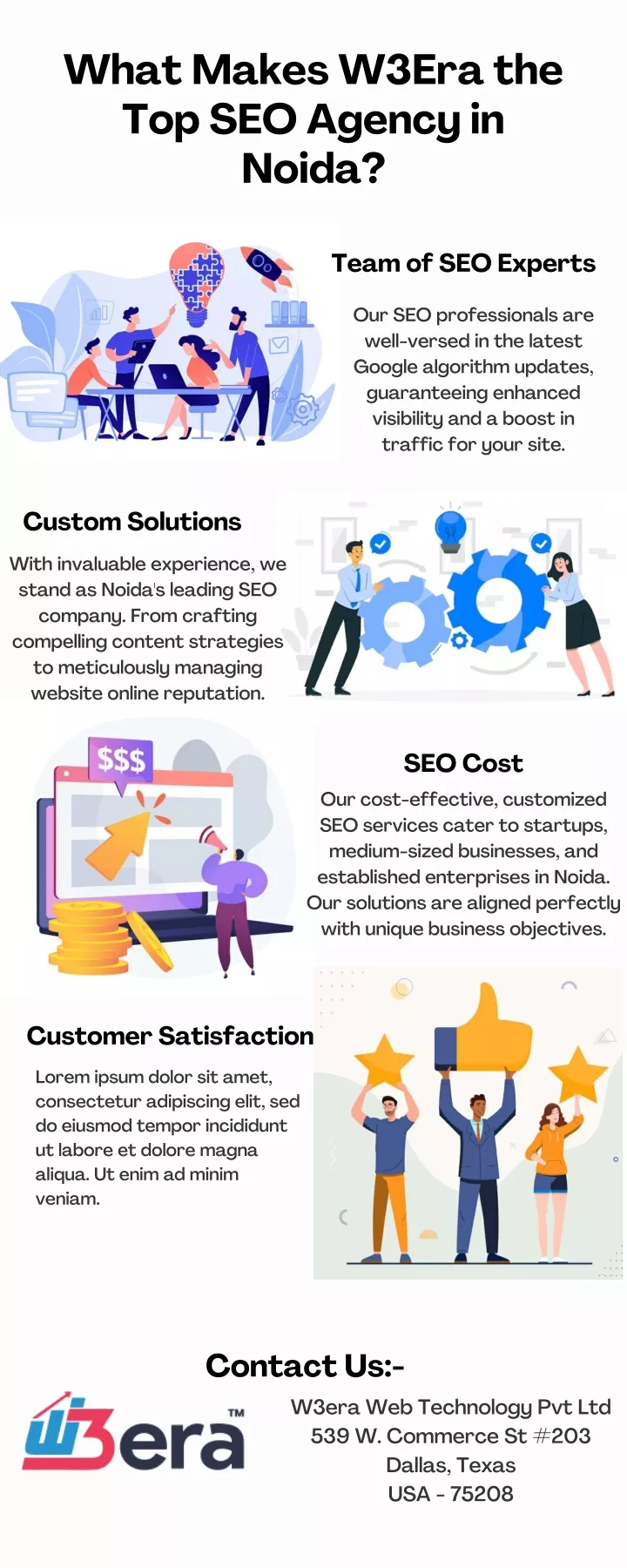 what makes w3era the top seo agency in noida