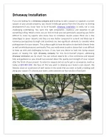 Driveway Installation - slide 1