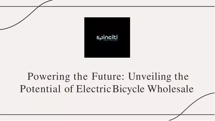 powering the future unveiling the potential of electric bicycle wholesale