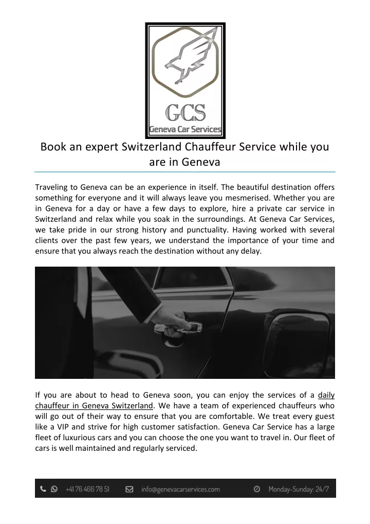 book an expert switzerland chauffeur service