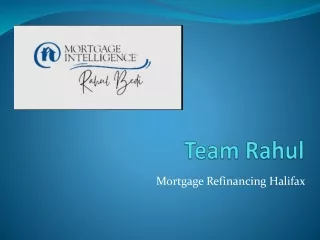 Mortgage Refinancing Halifax