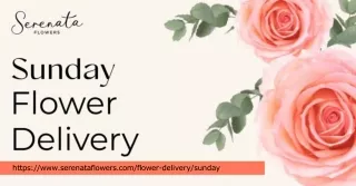 Sunday Flower Delivery: Brighten Every Weekend in the UK