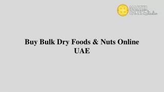 Buy Bulk Dry Foods & Nuts Online UAE