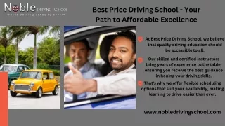 Best Price Driving School