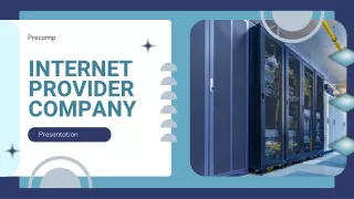 Blue White Modern Internet Provider Presentation