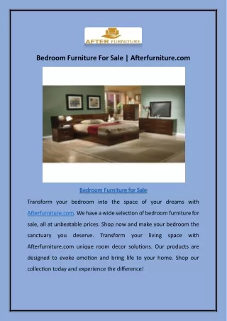 bedroom furniture for sale afterfurniture com